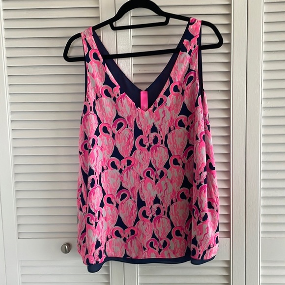 EUC Lilly Pulitzer Reversible Florin Top - Picture 2 of 3